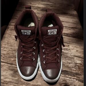 Converse High-Top Sneakers - Deep Burgundy